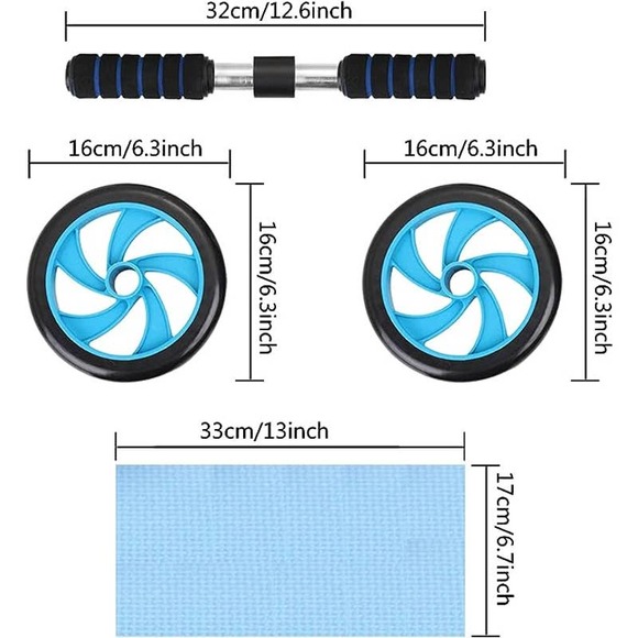 2 Ab Rollers with Knee padding included - Picture 5 of 9
